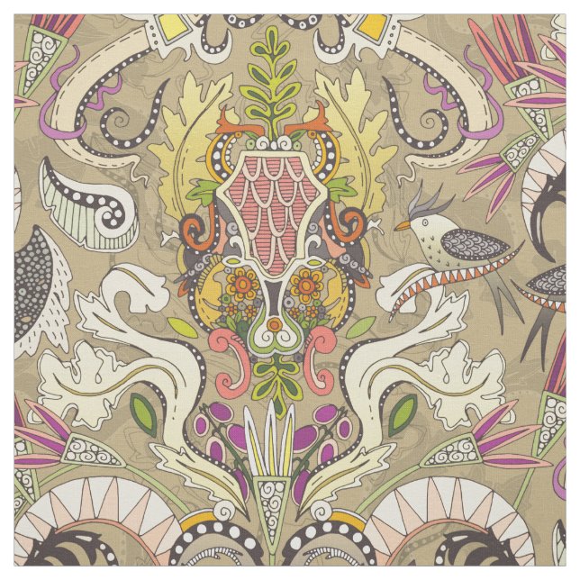Tecido boho rococo bamboo (Modelo)