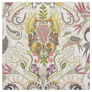 Tecido boho rococo pérola