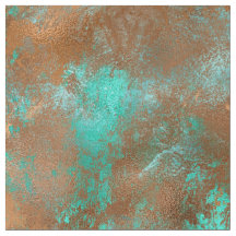 Boho Teal Copper Grunge
