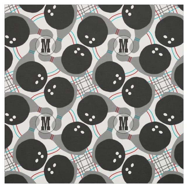 Tecido Bola de boliche e teste padrão Personalizable do (Modelo)