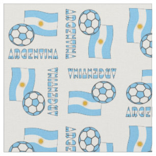 Tecido Bola de Futebol e Bandeira Argentina