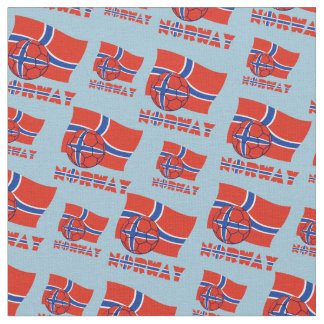 Tecido Bola de Futebol Norueguesa e Bandeira