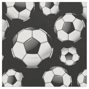 Tecido Bolas de futebol redondas lustrosas dispersadas