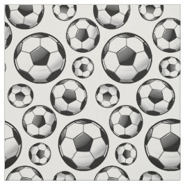 Tecido Bolas de futebol redondas lustrosas dispersadas