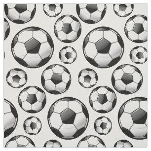 Tecido Bolas de futebol redondas lustrosas dispersadas