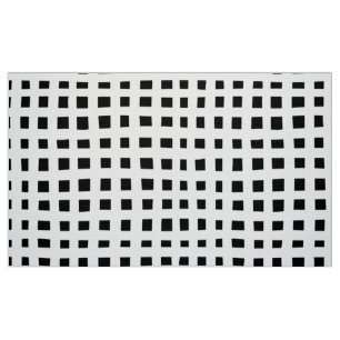 Tecido Bold Grid 091216 - White on Black (Branca em preto