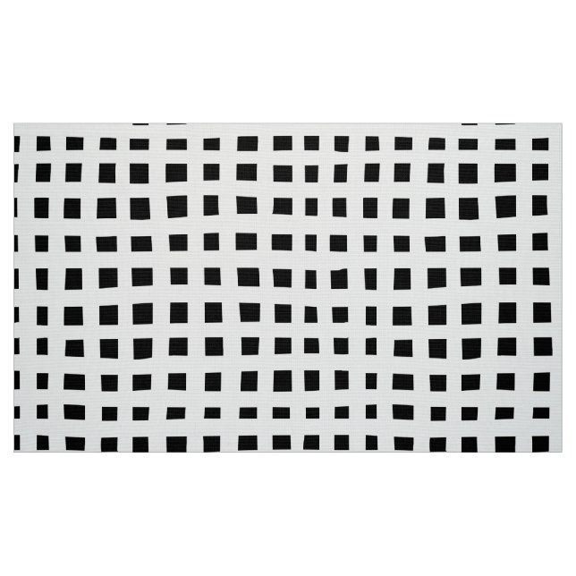 Tecido Bold Grid 091216 - White on Black (Branca em preto (Fat Quarter)