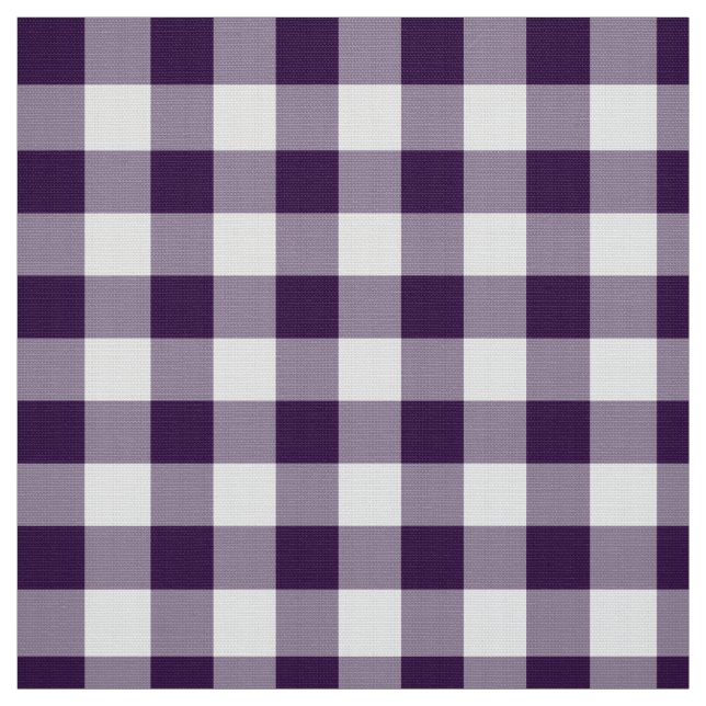 Tecido Bold Purple e White Gingham (Modelo)