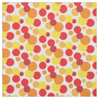 Tecido Bolhas Quentes - Padrão Laranja Amarelo e Vermelho