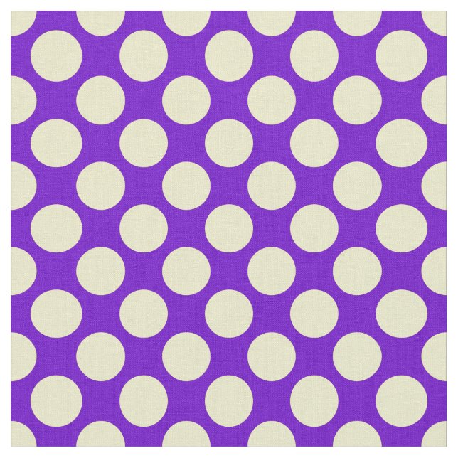 Tecido Bolinhas amarelas com STaylor de fundo roxo (Detalhe)