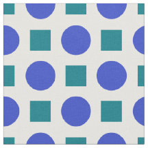 Bolinhas azuis e quadrados verdes