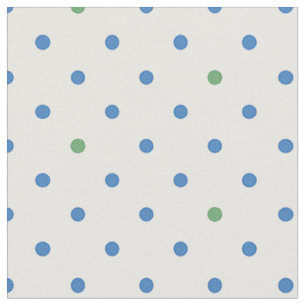 Tecido bolinhas azuis, verdes