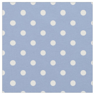 Tecido Bolinhas azul e branca da serenidade