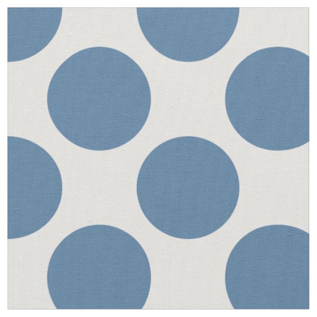 Tecido Bolinhas Azul e Branco Modernos Grandes (Detalhe)
