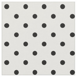 Tecido Bolinhas branca/preta