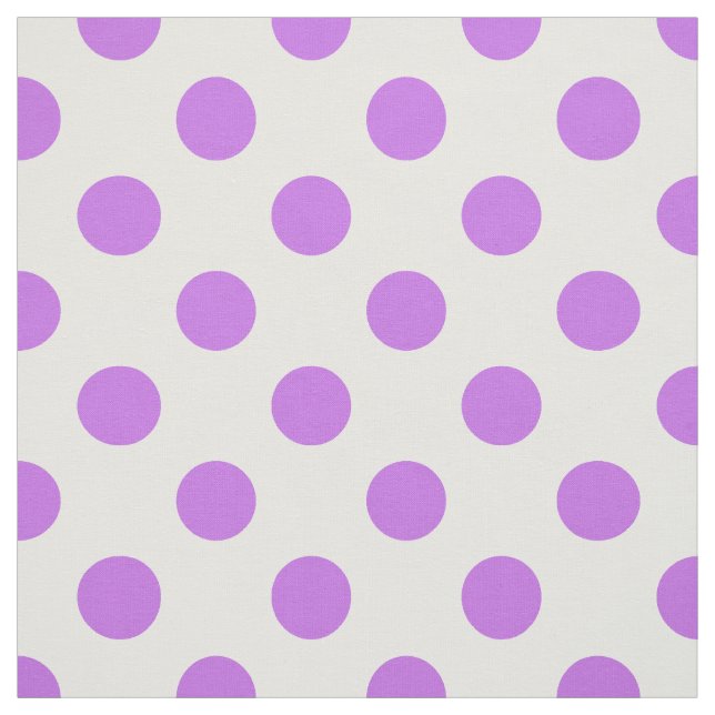 Tecido Bolinhas brancas e lilás (Modelo)