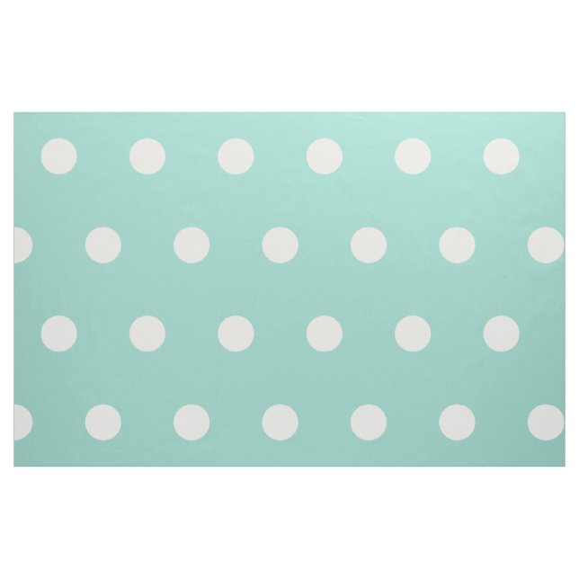 Tecido Bolinhas brancas em Aqua Legal (Fat Quarter)