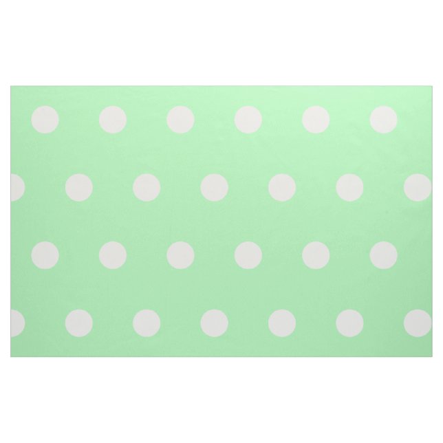 Tecido Bolinhas brancas em verde Primavera (Fat Quarter)