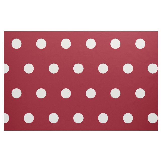 Tecido Bolinhas brancas em vermelho nos dias de escola (Fat Quarter)