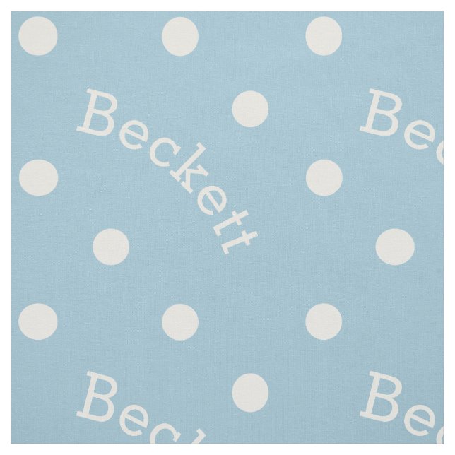 Tecido Bolinhas claras conhecidas personalizadas dos (Modelo)
