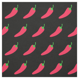 Tecido Bolinhas de pimenta vermelha
