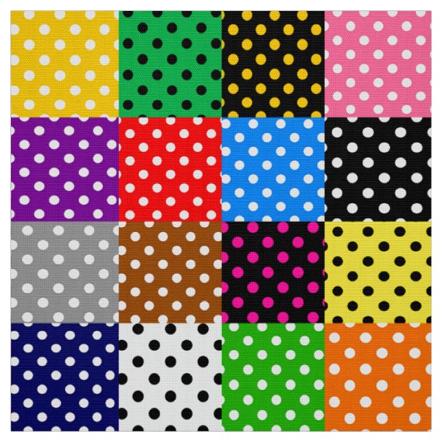 Tecido Bolinhas de Quilt de Patchwork Multicolor (Modelo)