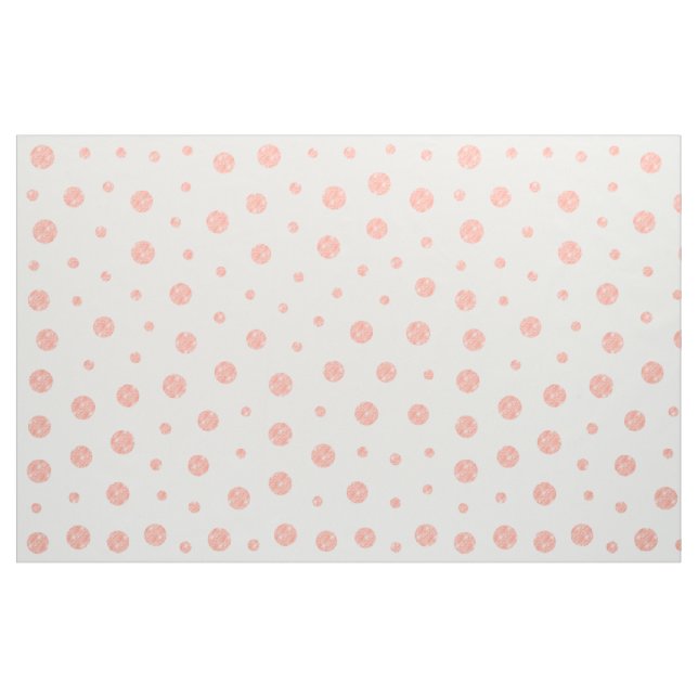 Tecido Bolinhas elegantes - branco Dourado cor-de-rosa (Fat Quarter)