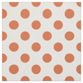 Tecido Bolinhas laranja queimadas
