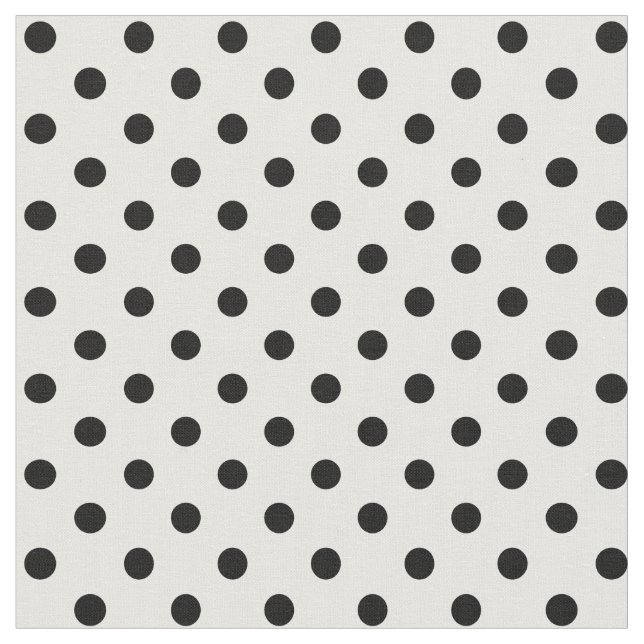 Tecido Bolinhas preto e branco (Detalhe)