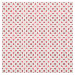Tecido Bolinhas rosa coral por Shirley Taylor