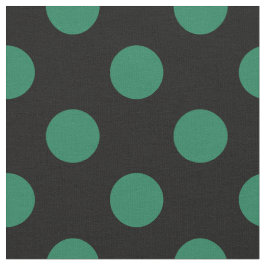 Tecido Bolinhas verdes e pretas
