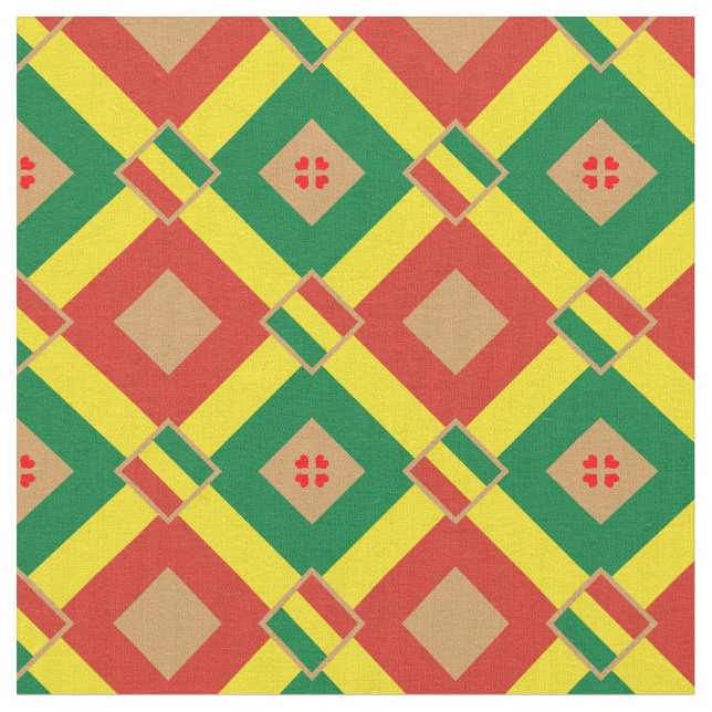 Tecido Bolívia Bandeira e Bolívia (Detalhe)