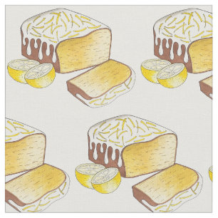 Tecido Bolo de Bolo de Limão, Comida de Baking Britânica