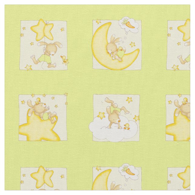 Tecido Bom dia da lebre (Detalhe)