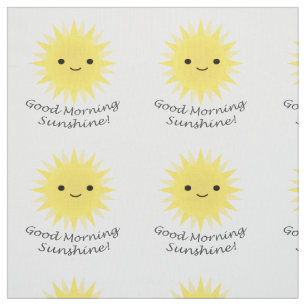 Tecido Bom dia Sunshine Cute Kawaii Sun