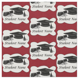 Tecido Boné de formatura e Diploma