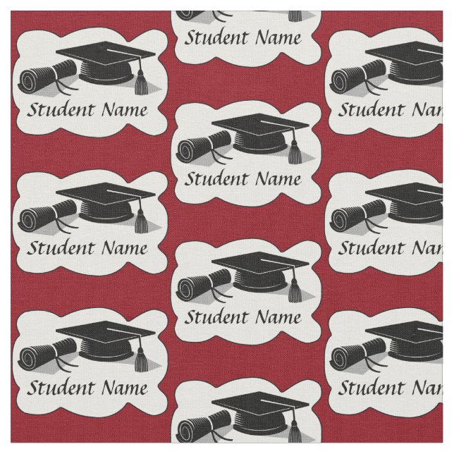 Tecido Boné de formatura e Diploma (Detalhe)
