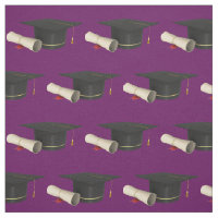 Boné de formatura e Diploma em Roxo