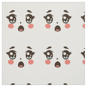 Tecido boneca de desenho animado preocupada encara ilustr