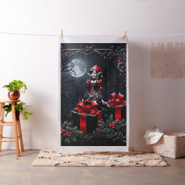 Tecido Bonita Elfo de Natal Gótico.