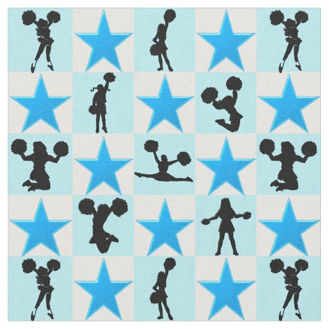 TECIDO BONITA ESCADA AZUL CHEERLEADING (Detalhe)