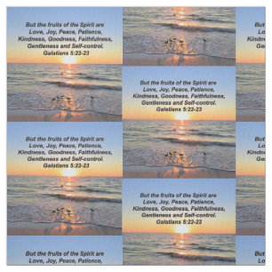 TECIDO BONITA FRUTA DO SUNRISMO DE SERENIDADE ESPIRITUOSA