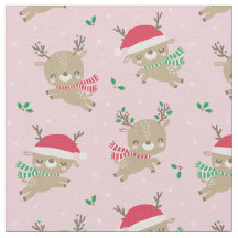 Bonita Reindeer Santa Hats de Natal a rosa