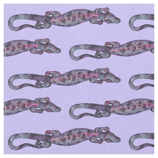 Tecido Bonito BALI LIZARD Design lilac + suas ideias (Detalhe)