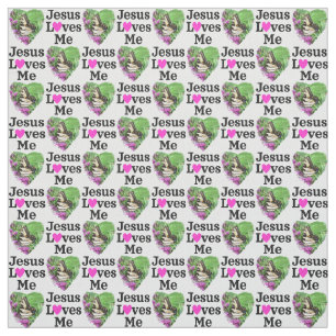 TECIDO BONITO BOLA FLORAL JESUS ME AMA