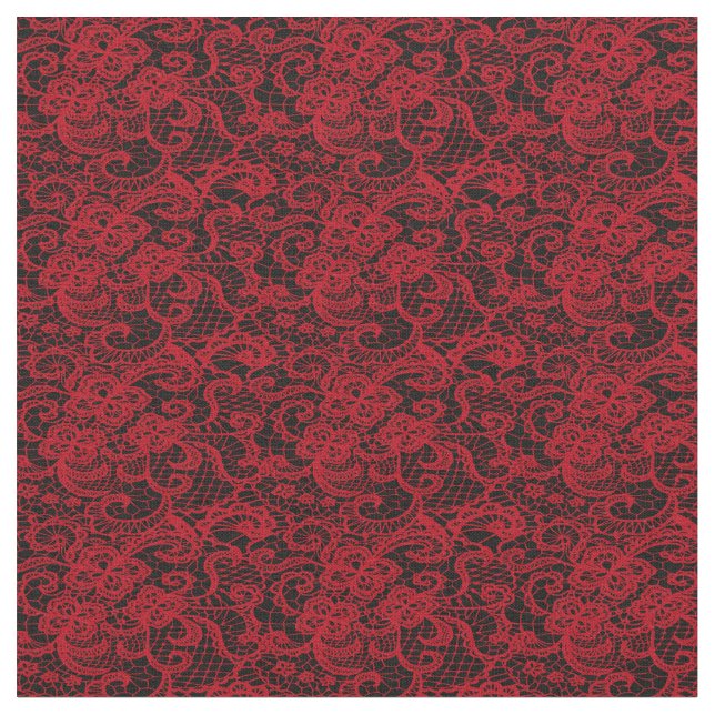 Tecido Bonito Delicate Red Lace (Detalhe)