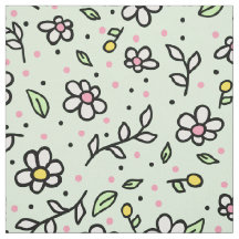 Bonito Doodle Daisy Flowers Cute Girly Patterno