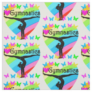 TECIDO BONITO EU AMO GINASTICS RAINBOW DESIGN
