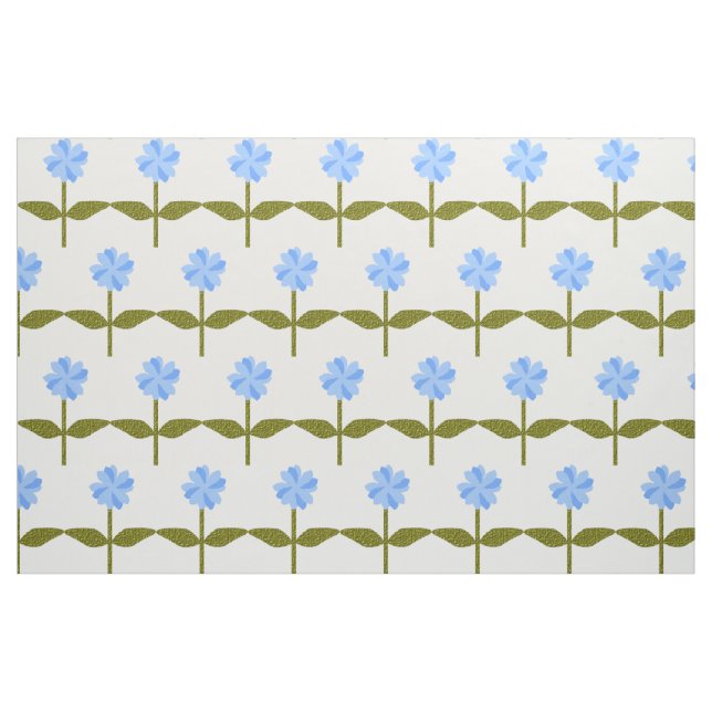 Tecido Bonito Floral Azul Daisy Flower (Fat Quarter)