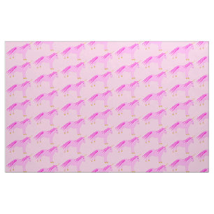 Tecido Bonito menina rosa Unicórnio